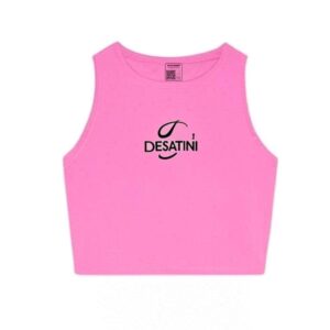 Desatini Crop Tank Top (Pink)