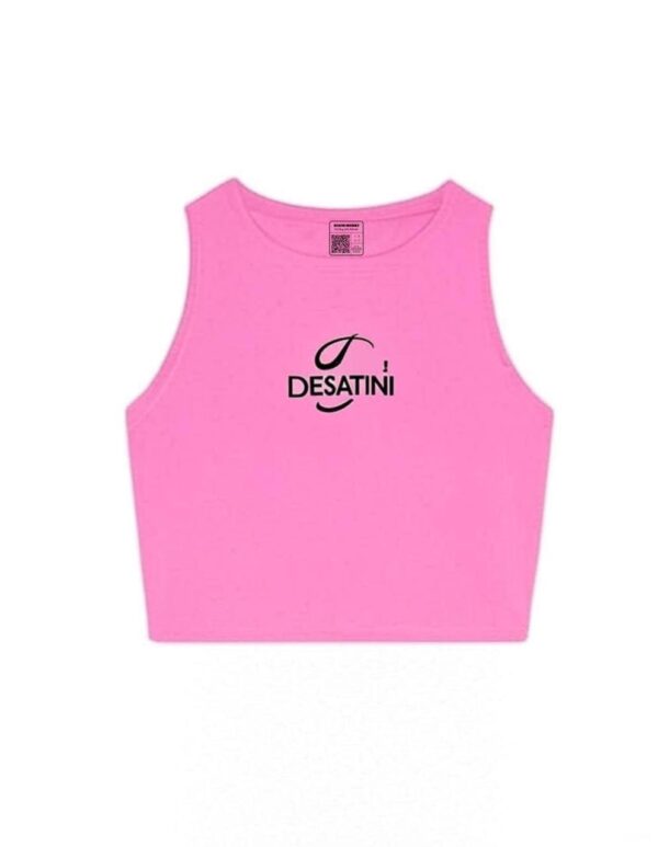 Desatini Crop Tank Top (Pink)